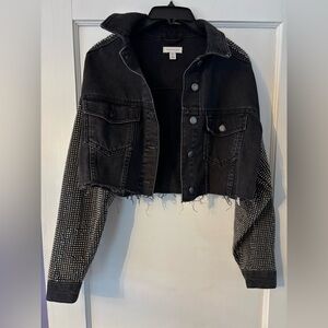 Topshop Bomber Coat with studs